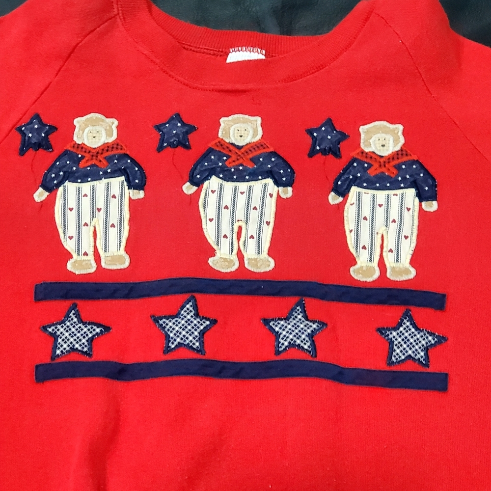 Vintage Jerzees Patriotic Sweatshirt Women's size 3XL